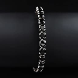 Sliver Color 3mm 4mm 5mm Black Bracelet Bangle for Women Wedding Fashion Jewelry Party Gift S4777