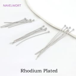 50pcs/Lot Brass Ball Head/Flat Head/Eye Head Pins Supplies For Jewelry 18K Gold Plated Pins DIY Beading Accessories Wholesale