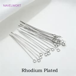 50pcs/Lot Brass Ball Head/Flat Head/Eye Head Pins Supplies For Jewelry 18K Gold Plated Pins DIY Beading Accessories Wholesale