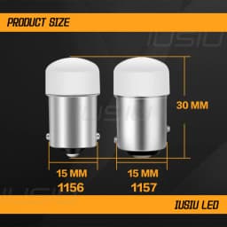 IUSIU 2PCS 12V 24V 1156 1157 Strobe Flash Car Light P21W Led Bulb BA15S BAY15D R5W R10W P21/5W Truck Brake Reverse Signal Lamp