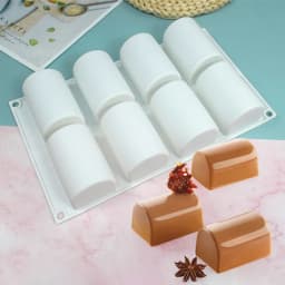 Oval Long Strip Mousse Cake Mold Silicone Pastry Mold For Sweets Cake Forms Tray DIY Homemade French Sweets Baking Mould