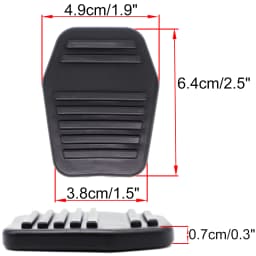 Car Rubber Brake Clutch Foot Pedal Pad Cover 97KB2457AB Part For Ford Fiesta MK5 Classic Ikon 2008 2007 2006 2005 2004 2003 2002
