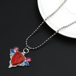 Anime JoJos Bizarre Adventure Necklace Red Stone of Aja Necklace Pendant Joseph Joestar Cosplay Accessories