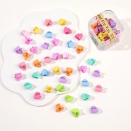 40PCS/Lot Hair Accessories For Girls Colorful Sweet Cute Small Crab Hair Claws Clips Kids Hairpins Headwear Baby Hair Accessory