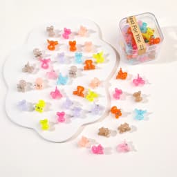 40PCS/Lot Hair Accessories For Girls Colorful Sweet Cute Small Crab Hair Claws Clips Kids Hairpins Headwear Baby Hair Accessory