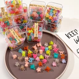 40PCS/Lot Hair Accessories For Girls Colorful Sweet Cute Small Crab Hair Claws Clips Kids Hairpins Headwear Baby Hair Accessory