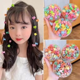 40PCS/Lot Hair Accessories For Girls Colorful Sweet Cute Small Crab Hair Claws Clips Kids Hairpins Headwear Baby Hair Accessory