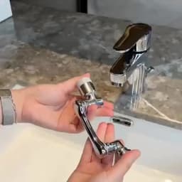 Multifunctional Rotary Extension Faucet 1080° Rotation Faucet Sprayer Dual Effluent Robot Arm Extension Faucets Aerator Bubbler