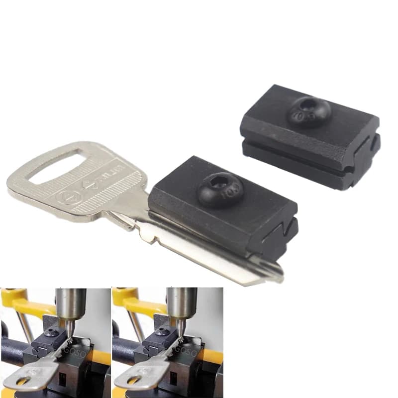 2PCS/Lot Universal Semicircular key embryo fixture clamp For Vertical key machines accessories Yuema key duplicating