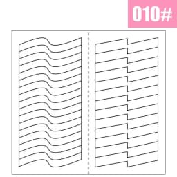 2pcs French Manicure Nail Wraps Stickers, Nail Art Form Fringe Tip Guides for DIY Nail Decoration