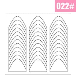 2pcs French Manicure Nail Wraps Stickers, Nail Art Form Fringe Tip Guides for DIY Nail Decoration