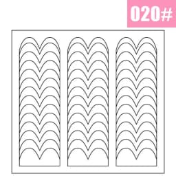 2pcs French Manicure Nail Wraps Stickers, Nail Art Form Fringe Tip Guides for DIY Nail Decoration