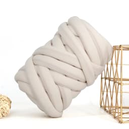 500G Thick Chunky Yarn Cored Cotton Wool Tube Yarn for DIY Blanket Hat Bulky Arm Roving Handwork Knitting Spin Yarn