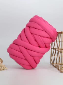 500G Thick Chunky Yarn Cored Cotton Wool Tube Yarn for DIY Blanket Hat Bulky Arm Roving Handwork Knitting Spin Yarn