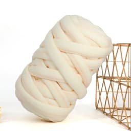 500G Thick Chunky Yarn Cored Cotton Wool Tube Yarn for DIY Blanket Hat Bulky Arm Roving Handwork Knitting Spin Yarn