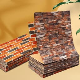 3D Wall Sticker 70cmx10m Continuous Retro Imitation Brick Wallpaper Self Adhesive Waterproof Wallcovering Living Room Wall Decor