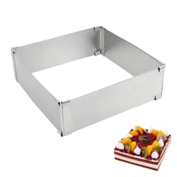 Adjustable Mousse Ring DIY Cake Decorating Mould Square Cake Mold Stainless Steel Bakeware Dessert Baking Tool Cake Tools