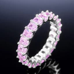 Huitan Crystal/Pink CZ Promise Rings Women Simple Stylish Finger-ring Wedding Engagement Bands Fashion Versatile Lady Jewelry