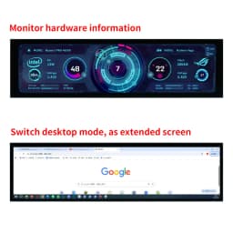 8.8 Inch IPS Type C Secondary Screen USB-C Interface Computer Monitoring CPU GPU RAM Dislpay Smart Screen No Need AIDA64