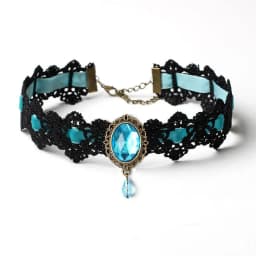 10 Style Red Blue Black Bohemian Lace Necklaces For Women Fashion Gothic Punk Contrast Color Choker Chain Jewelry Friends Gift