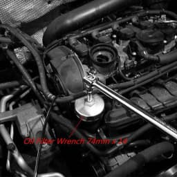 Replacement for Mercedes Benz 74mm 14 Flute Aluminum Oil Filter Wrench Cap Socket Remover Tool Auto Car Accessories