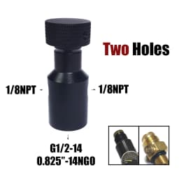 HPA Universal Fill Adapter of Marker Coil Remote Hose Line High Pressure UFA CO2 Tank On/Off ASA G1/2