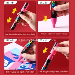 1 UNI POSCA PC-1M Marker Art Supplies for Artist POP Poster Pen Graffiti Advertising 0.7mm Art Stationery Multi-color Optional