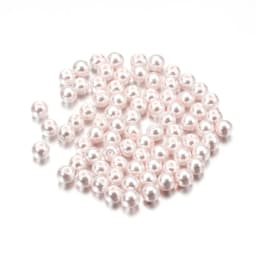 100Pcs/Lot 4/6/8/10mm Round Glass Bead Imitation Pearl Beads for DIY Earrings Necklace Jewelry Making Findings Accessories