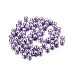100Pcs/Lot 4/6/8/10mm Round Glass Bead Imitation Pearl Beads for DIY Earrings Necklace Jewelry Making Findings Accessories