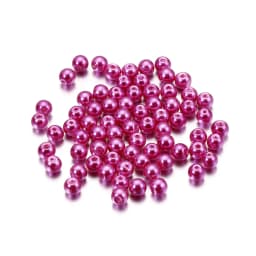 100Pcs/Lot 4/6/8/10mm Round Glass Bead Imitation Pearl Beads for DIY Earrings Necklace Jewelry Making Findings Accessories