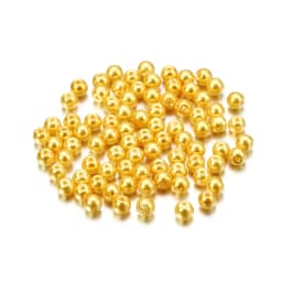 100Pcs/Lot 4/6/8/10mm Round Glass Bead Imitation Pearl Beads for DIY Earrings Necklace Jewelry Making Findings Accessories