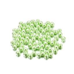 100Pcs/Lot 4/6/8/10mm Round Glass Bead Imitation Pearl Beads for DIY Earrings Necklace Jewelry Making Findings Accessories