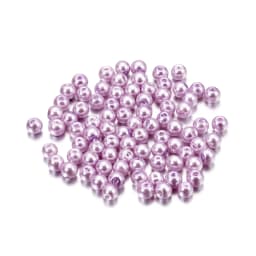 100Pcs/Lot 4/6/8/10mm Round Glass Bead Imitation Pearl Beads for DIY Earrings Necklace Jewelry Making Findings Accessories
