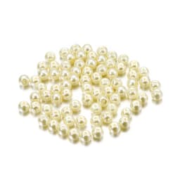100Pcs/Lot 4/6/8/10mm Round Glass Bead Imitation Pearl Beads for DIY Earrings Necklace Jewelry Making Findings Accessories