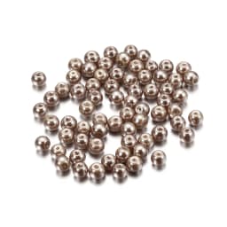 100Pcs/Lot 4/6/8/10mm Round Glass Bead Imitation Pearl Beads for DIY Earrings Necklace Jewelry Making Findings Accessories