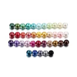 100Pcs/Lot 4/6/8/10mm Round Glass Bead Imitation Pearl Beads for DIY Earrings Necklace Jewelry Making Findings Accessories