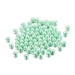 100Pcs/Lot 4/6/8/10mm Round Glass Bead Imitation Pearl Beads for DIY Earrings Necklace Jewelry Making Findings Accessories