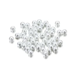 100Pcs/Lot 4/6/8/10mm Round Glass Bead Imitation Pearl Beads for DIY Earrings Necklace Jewelry Making Findings Accessories