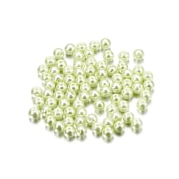 100Pcs/Lot 4/6/8/10mm Round Glass Bead Imitation Pearl Beads for DIY Earrings Necklace Jewelry Making Findings Accessories