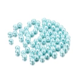 100Pcs/Lot 4/6/8/10mm Round Glass Bead Imitation Pearl Beads for DIY Earrings Necklace Jewelry Making Findings Accessories