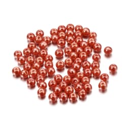 100Pcs/Lot 4/6/8/10mm Round Glass Bead Imitation Pearl Beads for DIY Earrings Necklace Jewelry Making Findings Accessories