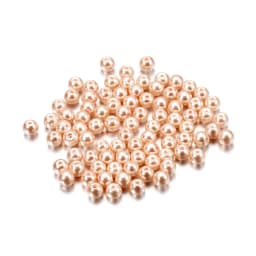100Pcs/Lot 4/6/8/10mm Round Glass Bead Imitation Pearl Beads for DIY Earrings Necklace Jewelry Making Findings Accessories