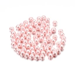 100Pcs/Lot 4/6/8/10mm Round Glass Bead Imitation Pearl Beads for DIY Earrings Necklace Jewelry Making Findings Accessories