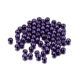100Pcs/Lot 4/6/8/10mm Round Glass Bead Imitation Pearl Beads for DIY Earrings Necklace Jewelry Making Findings Accessories