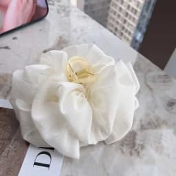Summer Sweet Mesh Tulle Big Bow Hair Claw Clips for Women Solid Colours Elegant Bowknot Ponytail Clip New Headdress Accessories
