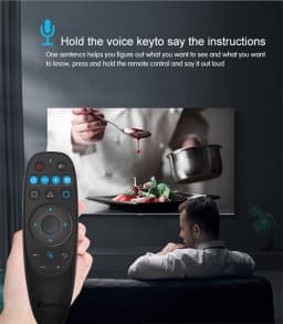 BPR2S PLUS BT Air Mouse Voice IR Learning TV 4 Keys IR Isolation 2.4G Wireless Remote Controller With Gyro for Android TV Box/PC