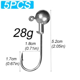 Jig Head Hook Fishing 1g 2g 3g 4g 5g 7g 8g 10g 12g 14g 16g 28g Fishhook for Soft Lure Slow Jigging Bass Rig Cranks Barbed Hook