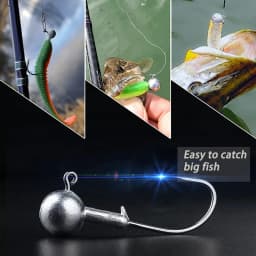 Jig Head Hook Fishing 1g 2g 3g 4g 5g 7g 8g 10g 12g 14g 16g 28g Fishhook for Soft Lure Slow Jigging Bass Rig Cranks Barbed Hook