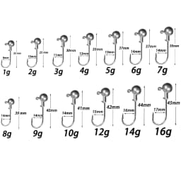 Jig Head Hook Fishing 1g 2g 3g 4g 5g 7g 8g 10g 12g 14g 16g 28g Fishhook for Soft Lure Slow Jigging Bass Rig Cranks Barbed Hook
