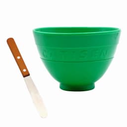 Dental Lab Mixing Bowl with Stick Alginate Plaster Gypsum Mixing Spatula Knife Dentist Tools